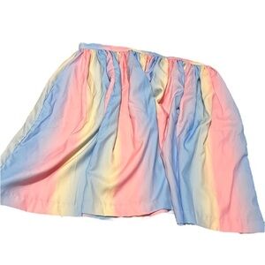 Magnolia Place Rainbow Ombré Stripe Skirt Plus Size 5X I